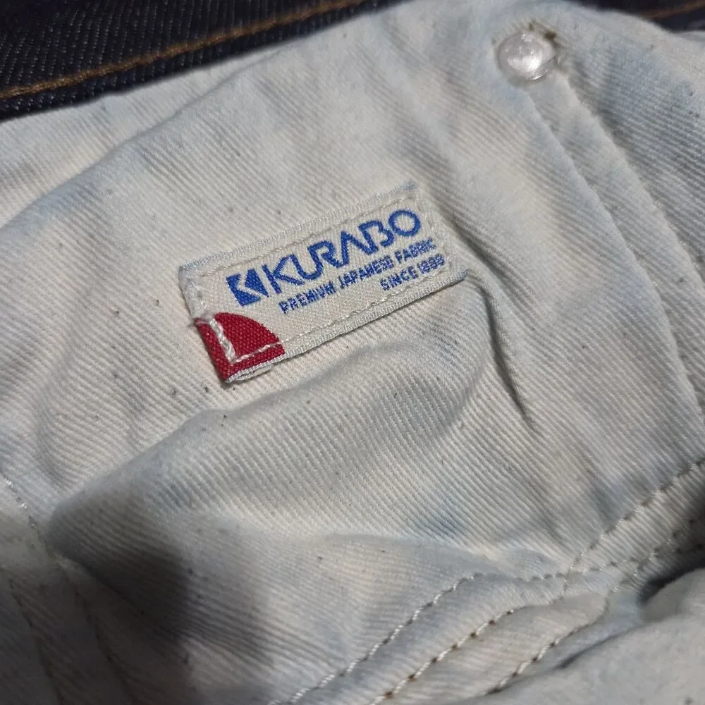 J Crew 484 Jeans 36x34 Blue Slim Fit Kurabo Premium Japanese Denim